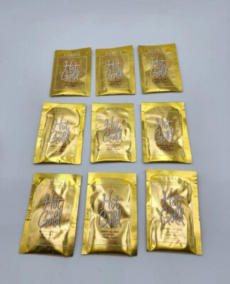 Perfectly Posh Hot And Gold Firming Face Mask Lot Of 9 Samples New - Image 1 of 2