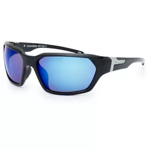Bloc Diamondback Sports Sunglasses Shiny Black/Blue Mirror X37 - Picture 1 of 1