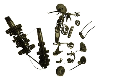 2005 SUZUKI QUADSPORT Z400 OEM ENGINE MOTOR TRANSMISSION TRANNY GEARS SB47 - Image 1 of 4