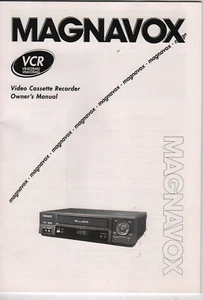 MAGNAVOX VCR VIDEO CASSETTE RECORDER VR402BMG VR602BMG 2000 OWNER'S MANUAL - Picture 1 of 3