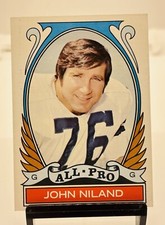 1972 topps football card #268 Dallas Cowboys John Niland good condition 