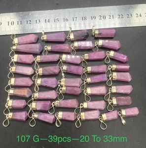 107 Grams Beautiful Ruby With Silver 39 Pieces Lot. - Picture 1 of 11