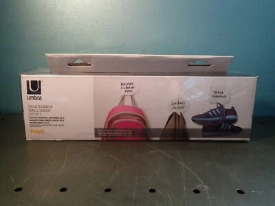 Juego de ganchos de pared de burbujas Umbra Talk: 3 ganchos blancos + bolígrafo - ¡NUEVO EN CAJA! Foto 1 de 4