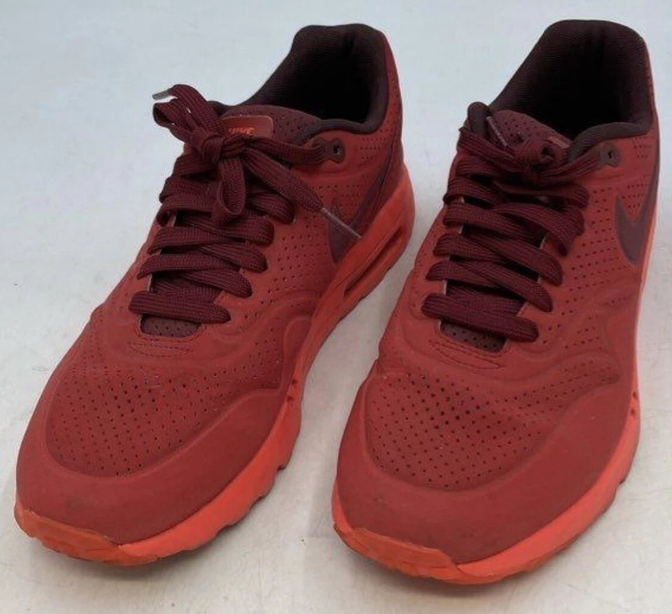 Nike Air Max 1 Ultra Moire Triple Rojo Zapatos Para Hombre 10 Gimnasio/Equipo/Unvrsty 705297-600 Foto 1 de 4