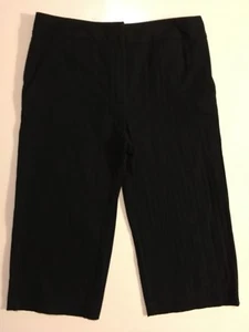 Amy Byer Black Dress Holiday Casual Capri Pants 12 - Picture 1 of 4
