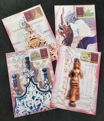 [SJ] Thailand Chiang Mai 700th Anniv 1996 Buddha Temple (maxicard) *see scan - Image 1 of 4