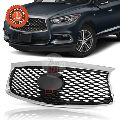 Front Bumper Upper Grille With Camera Option For Infiniti QX60 2016-2019 2020 Foto 1 de 4