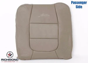 2003 Ford F150 Lariat Crew -Passenger Lean Back Leather Captain Seat Cover Tan - Imagen 1 de 9