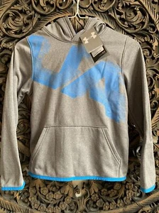 NWT Under Armour Boy’s Small Hoodie Pullover Highlight Printed Sweatshirt $40 - Picture 1 of 7