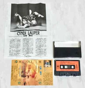 Cyndi Lauper 1986 True Colors Taiwan 1st Edition Cassette Tape with Promo Insert - Picture 1 of 6