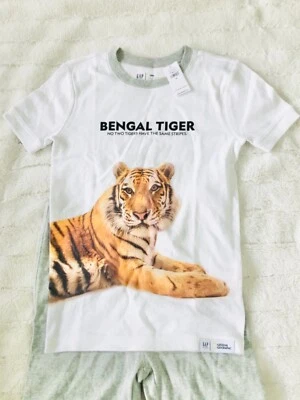 New GAP Kids Pajamas Set Shorts National Geographic Size 10 100% Organic Cotton - Image 1 of 4