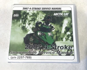 2007 ARCTIC CAT SNOWMOBILE 4-STROKE SERVICE REPAIR SHOP MANUAL CD P/N: 2257-769 - Picture 1 of 4