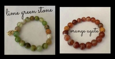 2 Handmade Gemstone Beads Healing 10MM 2 For $20 Ships From USA - Image 1 of 3