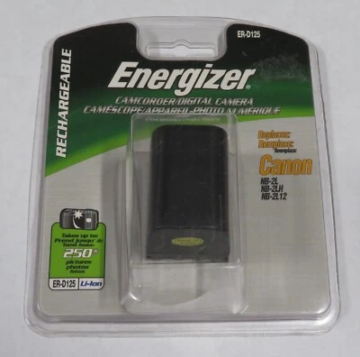 Batería Energizer ER-D125 7.4V 1160mAh Li-ion Canon NB-2L NB-2L12 Foto 1 de 2