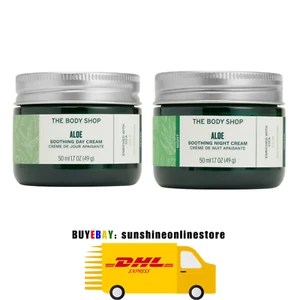 The Body Shop Aloe Soothing Day & Night Cream Moisturizer 50ml x 2pcs - Picture 1 of 11