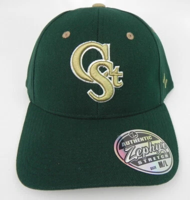 COLORADO ST. STATE RAMS NCAA DARK GREEN STRETCH ZEPHYR ZH CAP HAT FLEX-FIT NWT! - Image 1 of 4