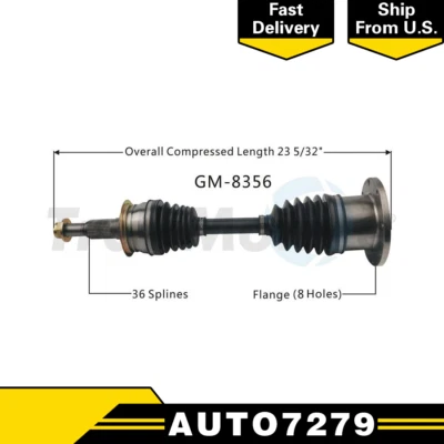 Front Left CV Axle Joint Shaft SurTrack For GMC Sierra 2500 HD UU27 2015 2016 - Image 1 of 3