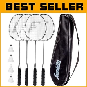 Durable 4 Player Badminton Racket & Birdie Set – Perfect for All Skill Levels - Picture 1 of 11