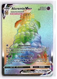 Juego de cartas coleccionables Pokémon Alcremie VMAX (Arco iris) 073/072 Destinos brillantes secreto raro - Imagen 1 de 2