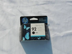 GENUINE NEW HP 92 Black Expired - Picture 1 of 3