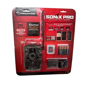 Stealth Cam Sonix Pro 36 MP Cellular Trail Camera Dual Sim 80 ft. Range, 32GB SD - Picture 1 of 2