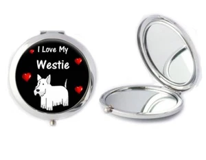 Espejo Compacto I Love My Westie Ideal Damas Cumpleaños Día de la Madre Regalo T86 - Imagen 1 de 1
