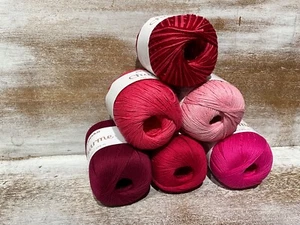 lot of 6 Circulo CHARME cotton SPORT yarn Knitting Crochet - lot S - Picture 1 of 4
