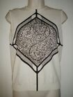 Vintage DEVONETTE TOP Art Design SHELL Shirt NYLON MOD