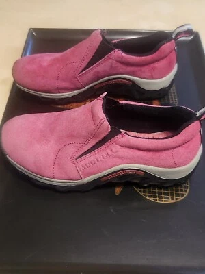 Zapatos Merrell Niñas Talla 4.5 Jungle Moc Niños Rosa Sin Cordones Foto 1 de 4