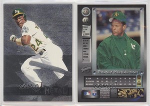 1996 Fleer Metal Universe Platinum Edition Rickey Henderson #237 HOF
