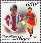 FRANZ BECKENBAUER Der Kaiser Bayern München Fußball Briefmarke 2023 Niger