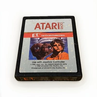 E.T. The Extra-Terrestrial (Atari 2600, 1982) Cart Only - Image 1 of 4