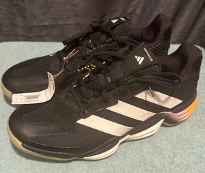 adidas Stabil 16 Black White Orange Men's Handball Shoes IE1086 SIZE 11 NWOB - Picture 1 of 6