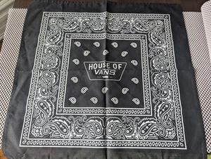 House Of Vans Branded Black Bandana NEW UNWORN - Picture 1 of 4