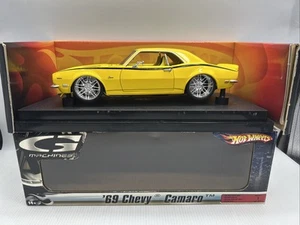 1/18 Hot Wheels G Machines 1969 Yellow Chevy Camaro jm #K7915 READ ME! - Picture 1 of 17