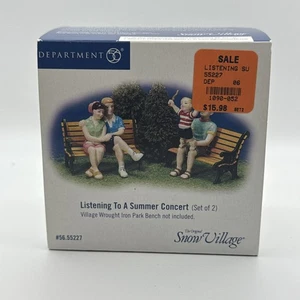 Dept 56 The Original Snow Village  Listening to a Summer Concert #55227 New Box - Picture 1 of 5