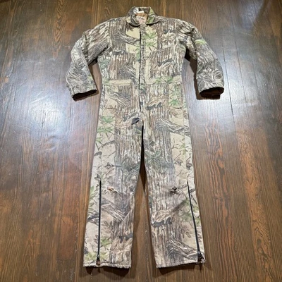 Vintage Walls Coveralls Mens M Camo Realtree Blizzard Pruf Insulated USA *READ* - Image 1 of 4
