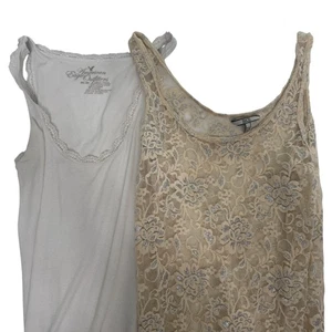 Camiseta sin mangas American Eagle Outfitters BKE encaje 2x camisetas sin mangas paquete talla M - Imagen 1 de 14
