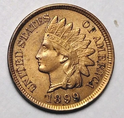 USA 1899 Indian Head Cent Penny C25-291 - Image 1 of 4
