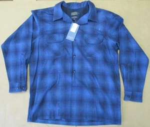 MEN'S PENDLETON BOARD SHIRT 100% VIRGIN WOOL PLAID FLANNEL BUTTON DOWN - L - Picture 1 of 4