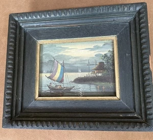 Vtg Modern MCM Asian Filipino Original Oil Painting Pulido Sanchez ‘74 Manila - Picture 1 of 9