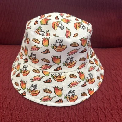 New!  Little Caesars Mountain Dew Mango Rush Reversible Crew Hat Limited Edition — 第 1/4 张图片