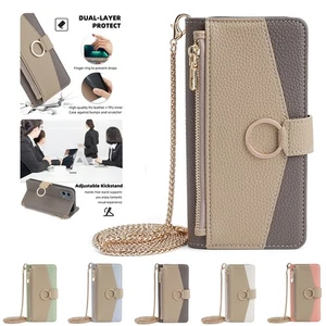 Fr Motorola Moto G Stylus/Pure/Power/Play Mädchen Umhängetasche Flip Wallet Handy Hülle - Bild 1 von 43