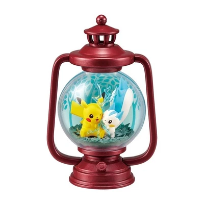 RE-MENT POKEMON LANTERN DIORAMA - Pikachu & Pachirisu - NEUF - Immagine 1 di 3