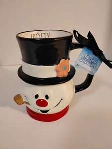  Rae Dunn Weihnachten Frosty der Schneemann Kaffee Kakao Becher Tasse Keramik Neu Etikett  - Bild 1 von 10