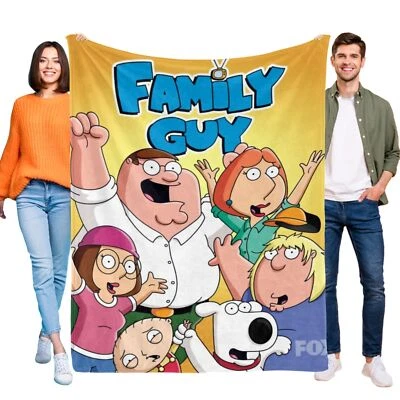 Family Guy Super Soft Flannel Throw Blanket for Bed Sofa All Season Gifts - Image 1 of 4