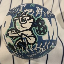 Asheville Tourists Mr. Moon Mascot Blue Souvenir baseball Ball collectible