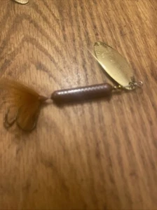 Señuelo giratorio en línea Worden's ROOSTER TAIL 3/8 OZ TRUCHA/BAJO/PESCADO SARTÉN MARRÓN/DORADO S - Imagen 1 de 7