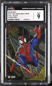 Spider-Man Fleer Ultra Spider-Man (1995) #7of 9 Golden Web CGC 9 Mnt - Picture 1 of 2