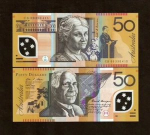 Australia 50 DOLLAR P-60G 2009 Australian Drawing Church UNC World Currency NOTE - Picture 1 of 3